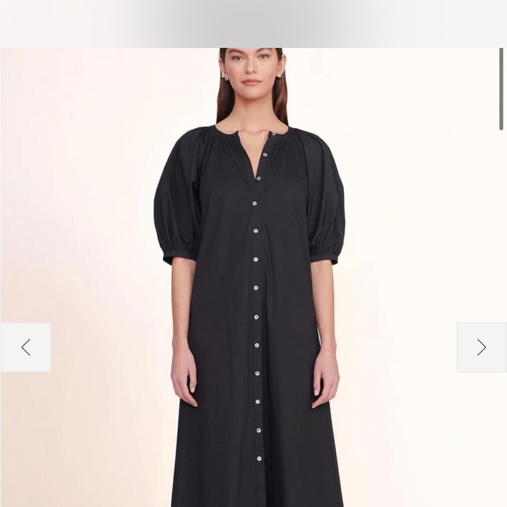 STAUD Black Long Sleeve Dress